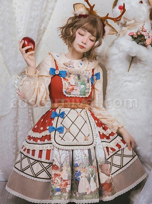 Secret-Forest-Tea-Party-Series-JSK-Cute-Animal-Print-Bow-Knots-Button-Decoration-Classic-Lolita-Sleeveless-Dress-Set-coscarnival-2263