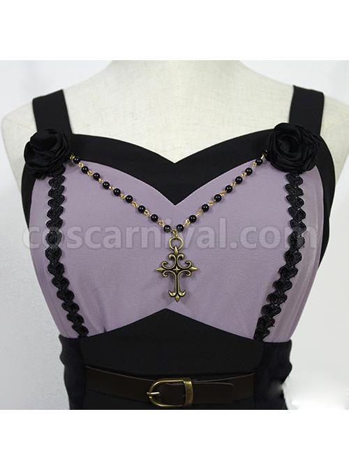 Seraph Night Series Elegant Gothic Lolita Sling Dress coscarnival