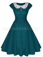Sexy-Lace-Collar-Slim-A-line-Dress-coscarnival-602
