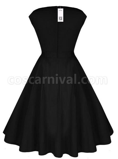 Sexy-Lace-Collar-Slim-A-line-Dress-coscarnival-616