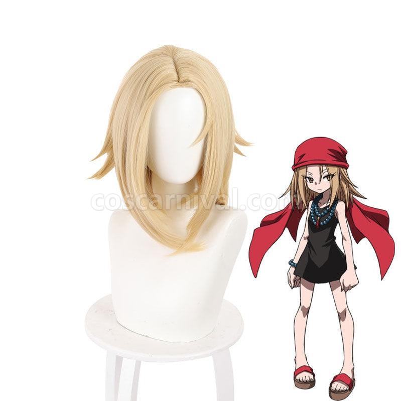 Shaman King Anna Kyoyama Blonde Cosplay Wigs coscarnival011111697