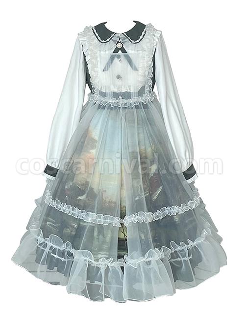 Shimmer-Series-Pastoral-Style-Retro-Oil-Painting-Printing-Sweet-Doll-Collar-Daily-Classic-Lolita-Long-Sleeved-Dress-coscarnival-2229