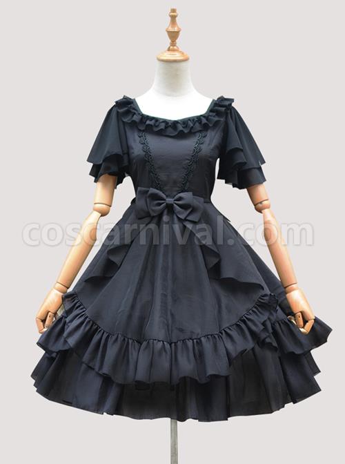 Short-Sleeve-Ruffles-Elegant-High-Waist-Classic-Lolita-Dress-coscarnival-101