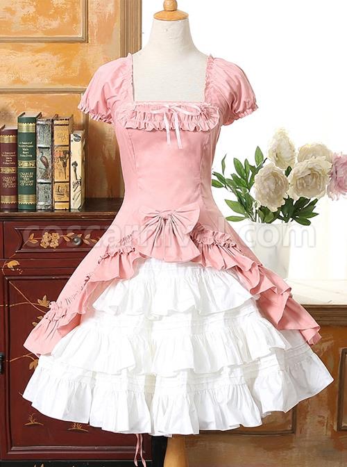 Short-Sleeves-Ruffle-Bowknot-Classic-Lolita-Dress-coscarnival-1170