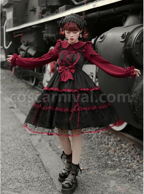 Silent-Portrait-Series-Red-Bowknot-Three-stage-Hem-Black-Sweet-Lolita-Ruffle-Sling-Dress-coscarnival-2347.jpg