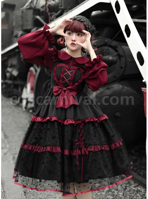 Silent-Portrait-Series-Red-Bowknot-Three-stage-Hem-Black-Sweet-Lolita-Ruffle-Sling-Dress-coscarnival-2352.jpg