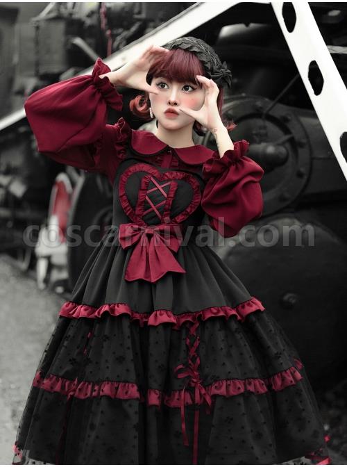 Silent-Portrait-Series-Red-Bowknot-Three-stage-Hem-Black-Sweet-Lolita-Ruffle-Sling-Dress-coscarnival-2378.jpg