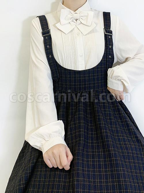 Simple Bowknot Elegant Long Sleeve Classic Lolita Shirt coscarnival