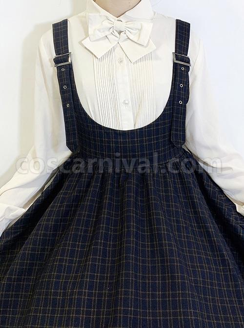 Simple Bowknot Elegant Long Sleeve Classic Lolita Shirt coscarnival