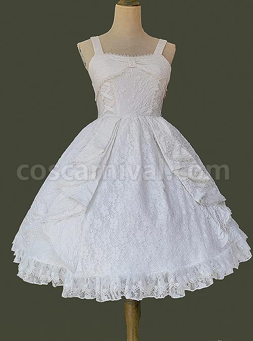 Singer-Series-Solid-Color-Pleated-Lace-Dark-Jacquard-Trim-Neckline-Classic-Lolita-Slip-Dress-coscarnival-2218