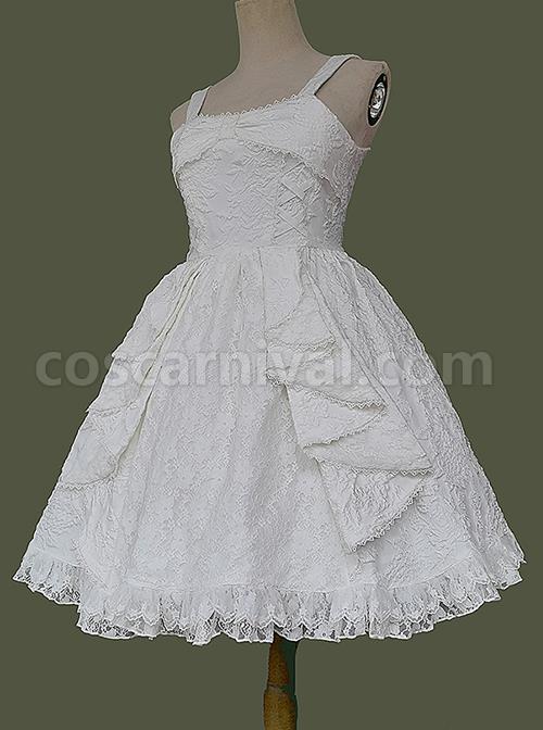 Singer-Series-Solid-Color-Pleated-Lace-Dark-Jacquard-Trim-Neckline-Classic-Lolita-Slip-Dress-coscarnival-2225