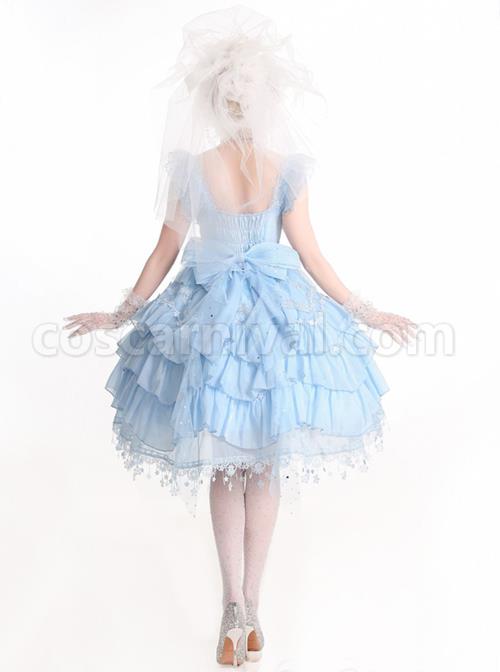 Snow-Series-JSK-Solid-Color-Layered-Pleated-Lace-Jacquard-Star-Embroidery-Hem-Bow-Knot-Decoration-Sequin-Pearl-Classic-Lolita-Dress-coscarnival-375