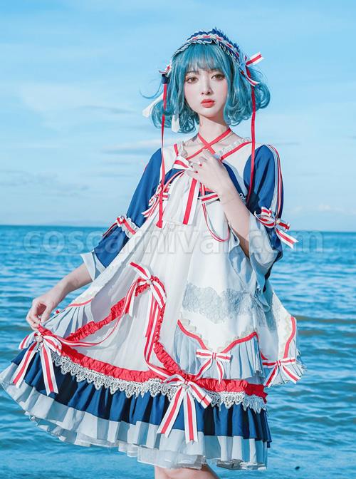 Snow-White-Series-OP-Navy-Palace-Style-Classic-Lolita-Short-Sleeve-Dress-coscarnival-4421