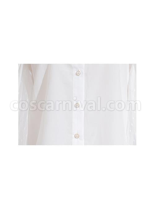 Solar Erosion Lunar Erosion Series Autumn Pure All-match Chiffon Stand Collar Ruffles Lace Puff Long Sleeve Classic Lolita Shirt coscarnival