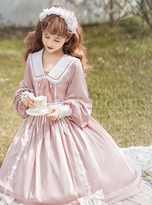Solid-Color-Elegant-Autumn-Gentle-Lantern-Sleeve-Rose-Lace-Rabbit-Ears-Classic-Lolita-Long-Sleeve-Dress-coscarnival-191