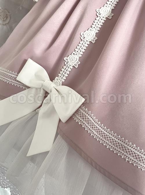 Solid-Color-Elegant-Autumn-Gentle-Lantern-Sleeve-Rose-Lace-Rabbit-Ears-Classic-Lolita-Long-Sleeve-Dress-coscarnival-212