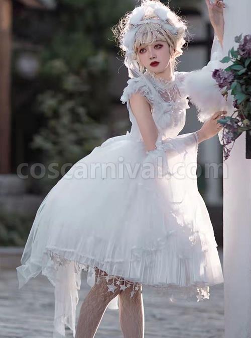 Solid-Color-Elegant-Square-Neck-Translucent-Gauze-Neckline-Lace-Butterfly-Decorated-Star-Draped-Hem-Bow-Knot-Classic-Lolita-Sleeveless-Dress-coscarnival-2195