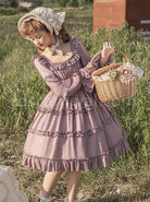 Solid-Color-Gentle-Elegant-Square-Neck-Ruffled-Stitching-Lantern-Sleeves-Rose-Decoration-Sweet-Lolita-Long-Sleeved-Dress-coscarnival-1298.jpg