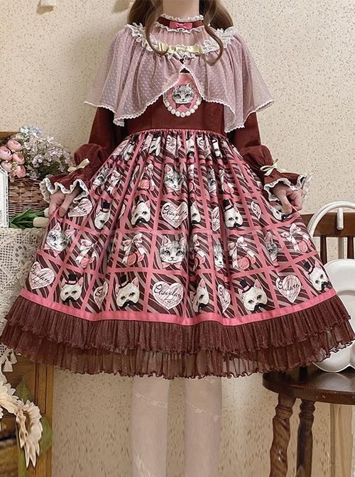 Solid-Color-Stand-Collar-Translucent-Hollow-Out-Detachable-Cloak-Cat-Print-Classic-Lolita-Long-Sleeve-Dress-coscarnival-2170