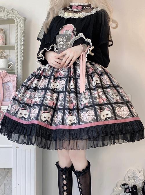 Solid-Color-Stand-Collar-Translucent-Hollow-Out-Detachable-Cloak-Cat-Print-Classic-Lolita-Long-Sleeve-Dress-coscarnival-2189