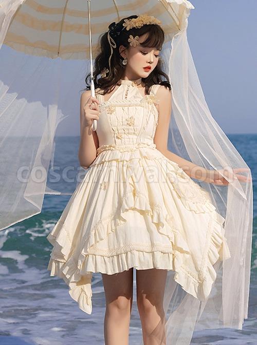 Solid-Color-Three-Dimensional-Butterfly-Embellishment-Halter-Detachable-Daily-Irregular-Ruffle-Hem-Classic-Lolita-Sleeveless-Dress-coscarnival-2161