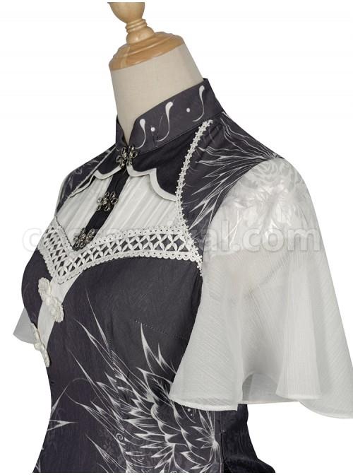 Solitary-Crane-Cries-Series-OP-Chinese-Style-Cheongsam-Elegant-Light-Classic-Lolita-Short-Sleeve-Dress-coscarnival-725