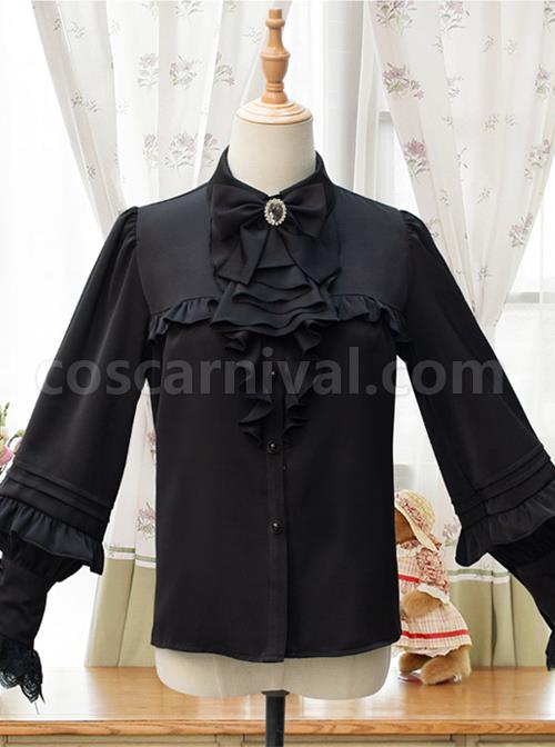 Sonata Series Elegant Classic Lolita Long Sleeve Shirt coscarnival