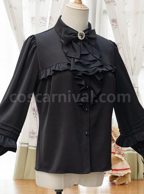 Sonata Series Elegant Classic Lolita Long Sleeve Shirt coscarnival