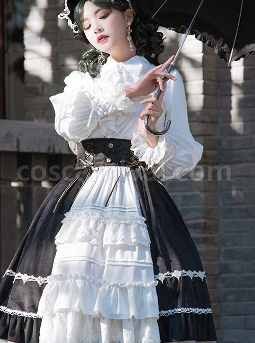 Sonata Series Elegant Classic Lolita Long Sleeve Shirt coscarnival