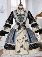 Sparrows-In-The-Mirror-Series-OP-Retro-Classic-Lolita-Long-Sleeve-Dress-coscarnival-4370