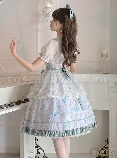 Spring-Summer-Elegant-Lily-Of-The-Valley-Print-Fresh-Lace-Bowknot-Decoration-Classic-Lolita-Sleeveless-Dress-Set-coscarnival-2135