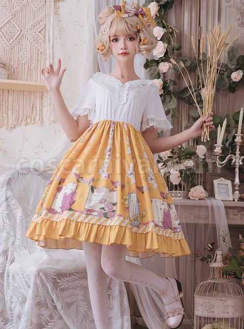 Springtime-Hand-Stick-Series-OP-Printing-Classic-Lolita-Short-Sleeve-Dress-coscarnival-4952