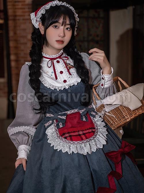 Stand-Collar-Embroidered-Lantern-Sleeve-Lace-Splicing-Winter-Christmas-Long-Sleeve-Classic-Lolita-Dress-coscarnival-2089