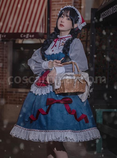 Stand-Collar-Embroidered-Lantern-Sleeve-Lace-Splicing-Winter-Christmas-Long-Sleeve-Classic-Lolita-Dress-coscarnival-2096