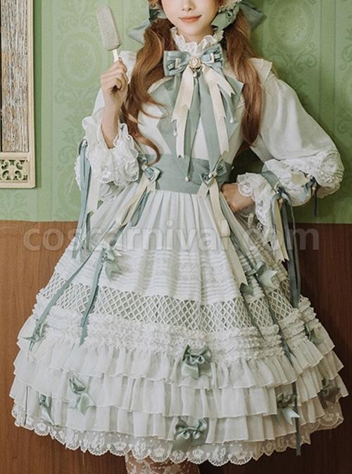 Stand-Collar-Lace-Lantern-Sleeve-Detachable-Bow-Knot-Tie-Hollow-Grid-Bow-Knot-Hem-Design-Classic-Lolita-Long-Sleeve-Dress-coscarnival-2054