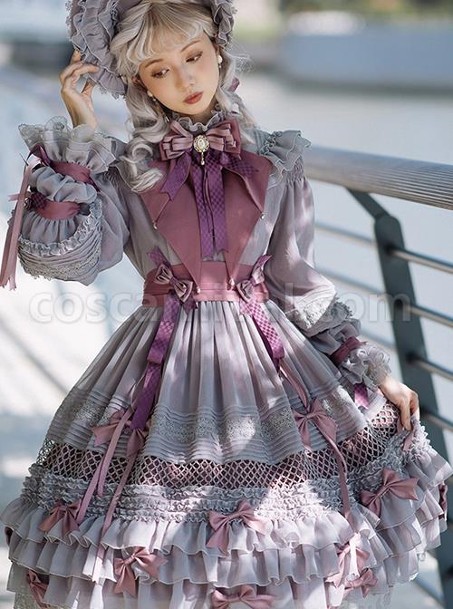 Stand-Collar-Lace-Lantern-Sleeve-Detachable-Bow-Knot-Tie-Hollow-Grid-Bow-Knot-Hem-Design-Classic-Lolita-Long-Sleeve-Dress-coscarnival-2091