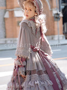 Stand-Collar-Lace-Lantern-Sleeve-Detachable-Bow-Knot-Tie-Hollow-Grid-Bow-Knot-Hem-Design-Classic-Lolita-Long-Sleeve-Dress-coscarnival-2106