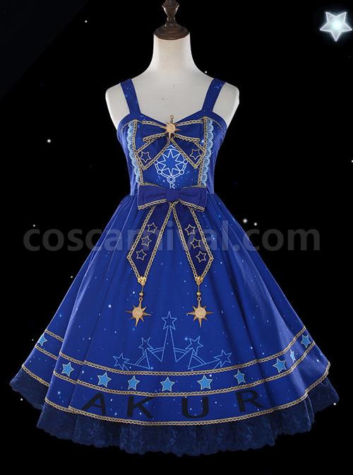 Star-Dream-Magic-Array-Series-JSK-Classic-Lolita-Blue-Sling-Dress-coscarnival-3629