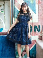 Starry-Night-Angel-Series-Navy-Blue-Two-piece-Sling-Dress-coscarnival-3676