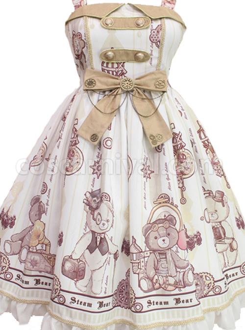 Steam-Bear-Series-JSK-Gear-Bowknot-Classic-Lolita-Sling-Dress-coscarnival-3851
