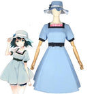 Steins;Gate Shiina Mayuri Blue Dress Cosplay Costume with Hat coscarnival011117080