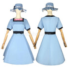 Steins;Gate Shiina Mayuri Blue Dress Cosplay Costume with Hat coscarnival011117126