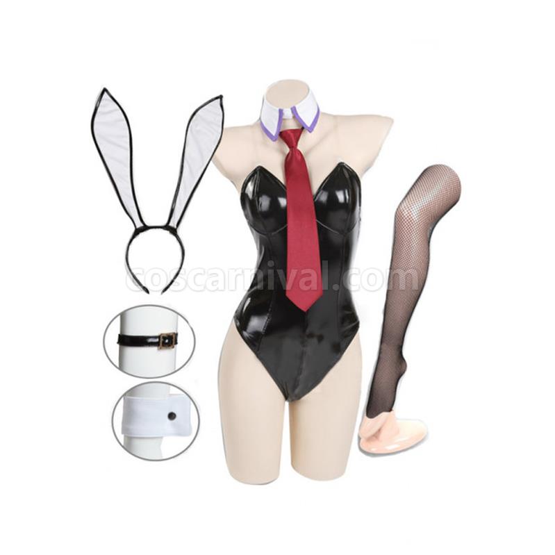 Steins;Gate Steins Gate Makise Kurisu Bunny Girl Jumpsuit Cosplay Costume coscarnival011117057