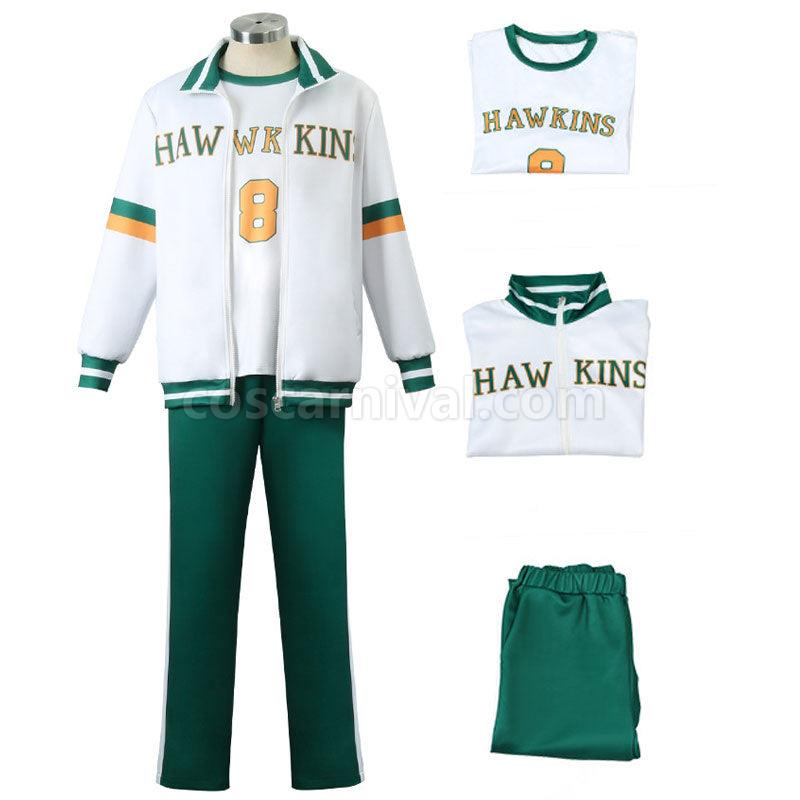 Stranger Things 4 Hawkins High School Cheer Man Unifrom Cosplay Costumes coscarnival01112470