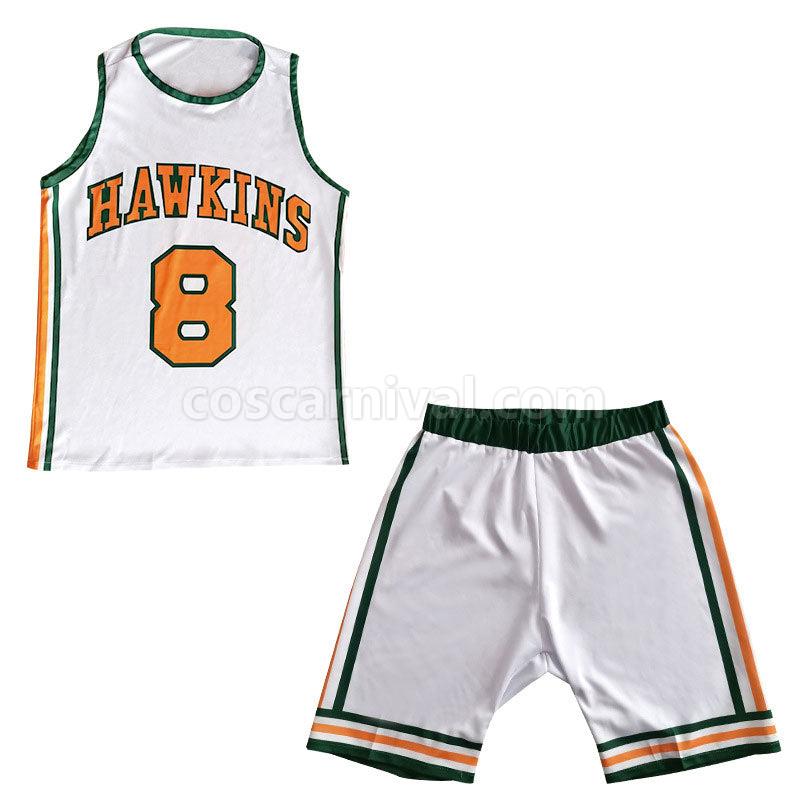 Stranger Things 4 Hawkins High School Lucas Sinclair Basketball Jersey Cosplay Costumes coscarnival01113673