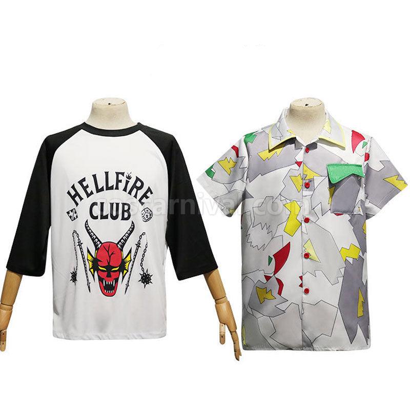 Stranger Things Dustin T shirts Cosplay Costumes coscarnival01114746