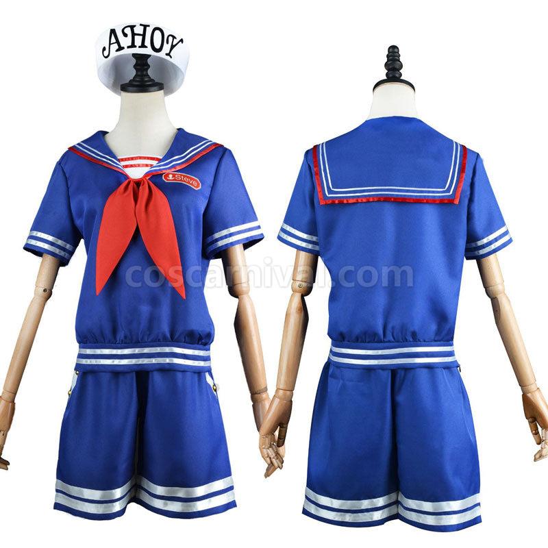 Stranger Things Season 3 Scoops Ahoy Robin Ahoy Steve Harrington Cosplay Costumes coscarnival01114685