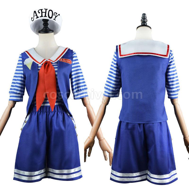 Stranger Things Season 3 Scoops Ahoy Robin Ahoy Steve Harrington Cosplay Costumes coscarnival01114699