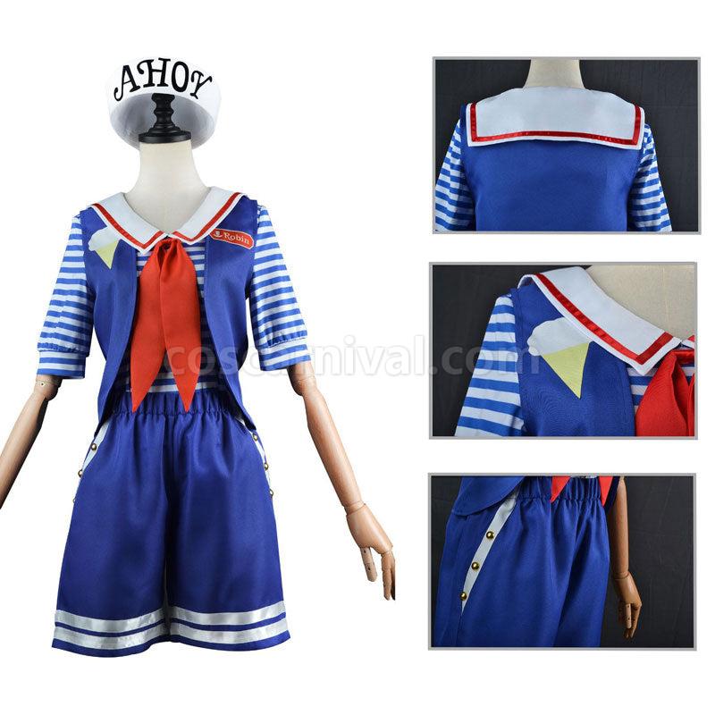 Stranger Things Season 3 Scoops Ahoy Robin Ahoy Steve Harrington Cosplay Costumes coscarnival01114709