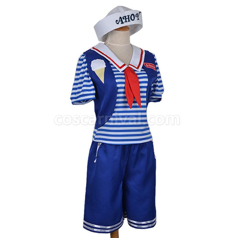 Stranger Things Season 3 Scoops Ahoy Robin Ahoy Steve Harrington Cosplay Costumes coscarnival01114718